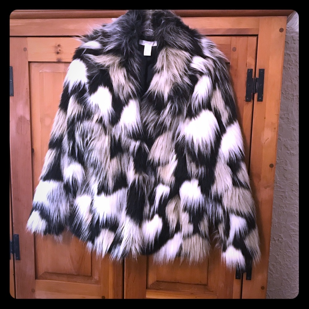 Multi-Color Fake Fur from H & M.